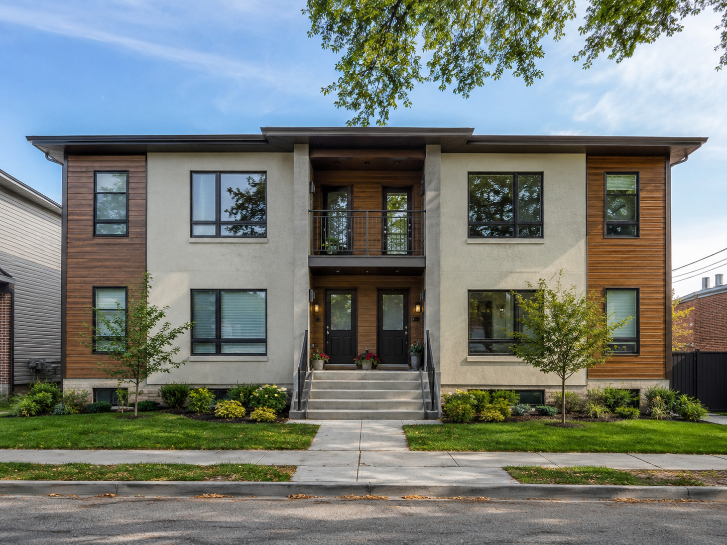 Front exterior of a multi-family investment property