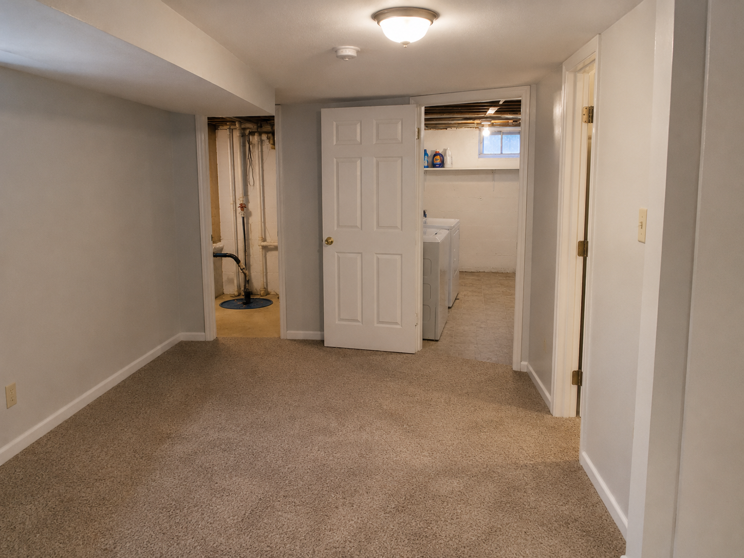 Downstairs room in a rowhouse investment property
