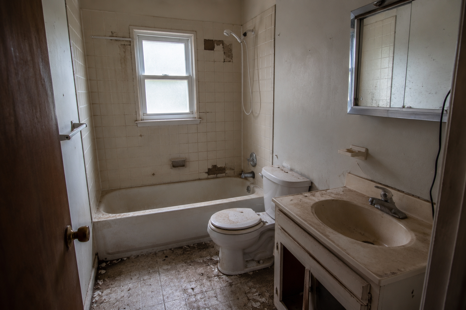 Bathroom in a single-family investment property