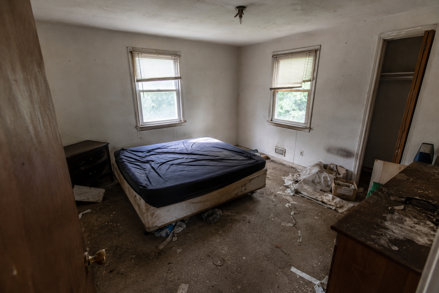 Bedroom in a single-family investment property