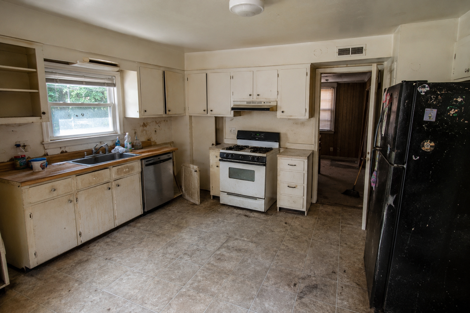 Kitchen in a single-family investment property