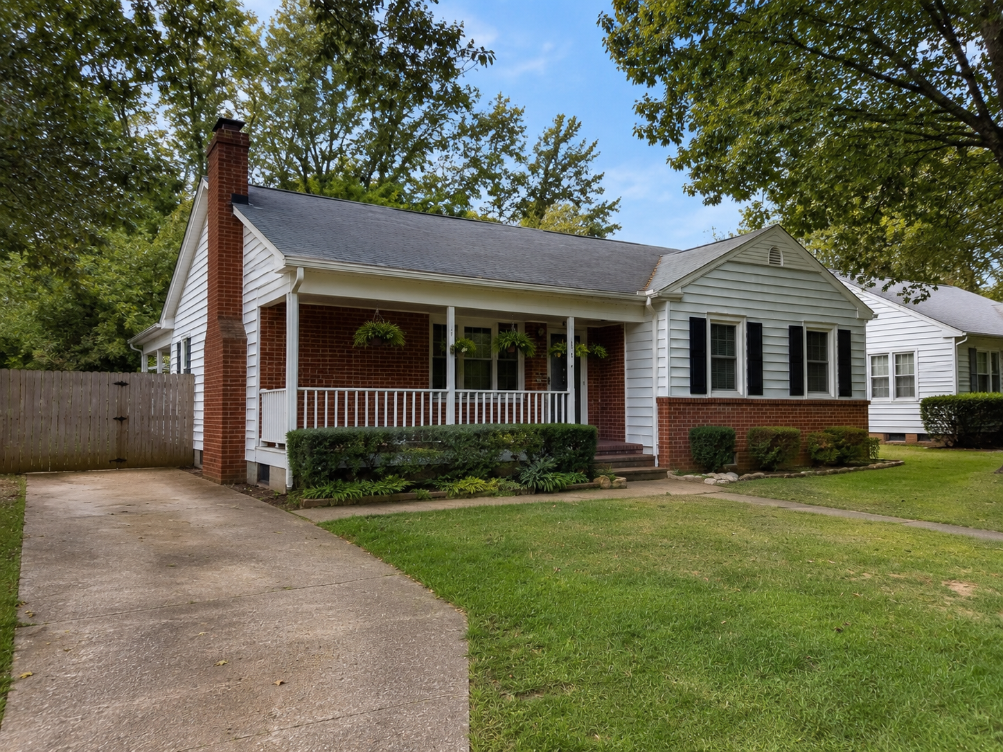 Side exterior of a single-family investment property