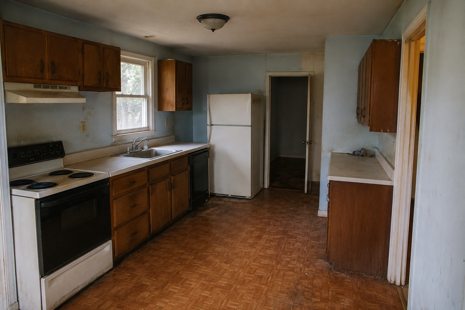 Kitchen in a second single-family investment property