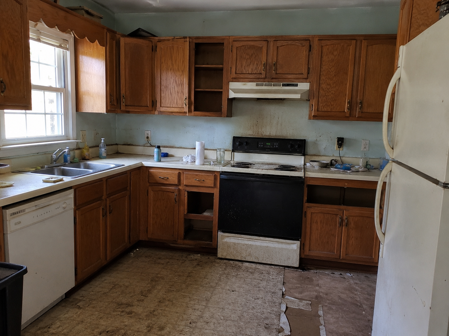 Kitchen in a two-story single-family investment property