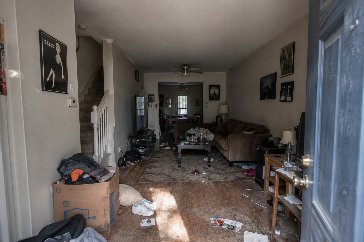 Living room in a townhouse investment property