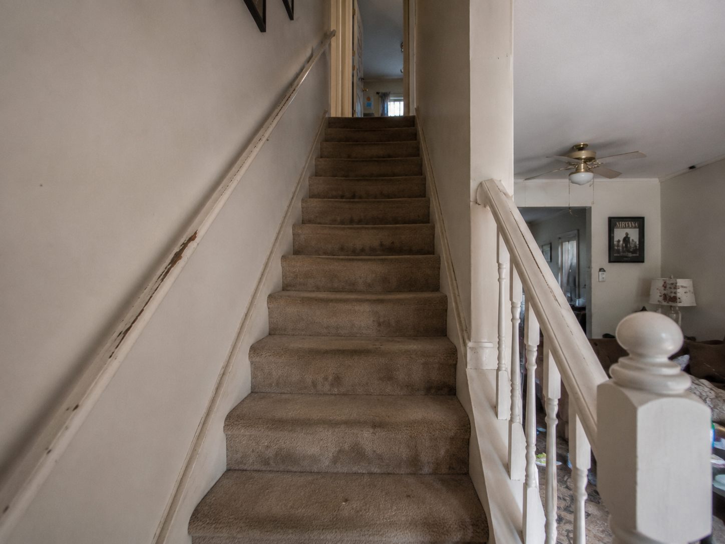 Stairway in a townhouse investment property