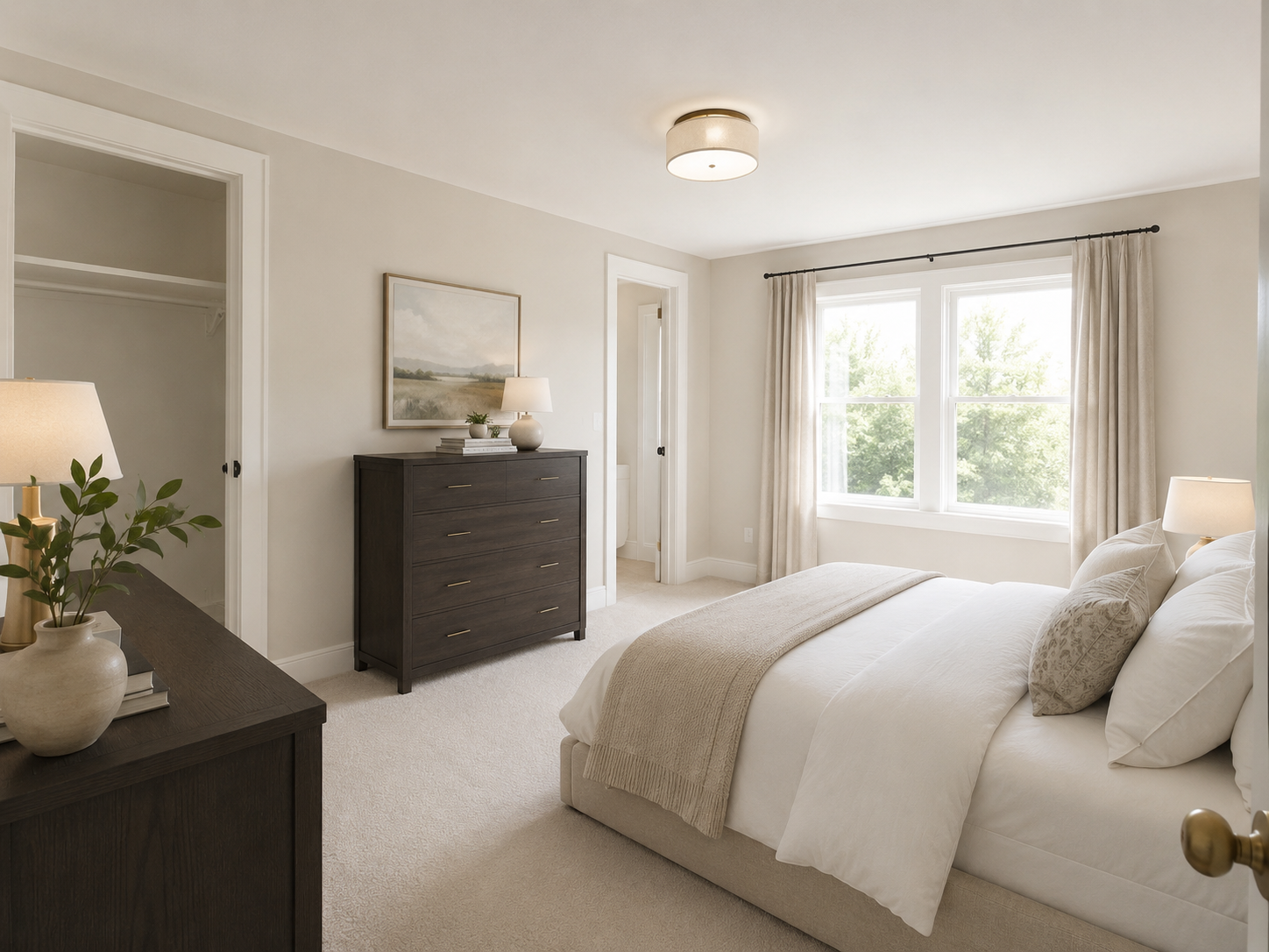 A refreshed bedroom after updates