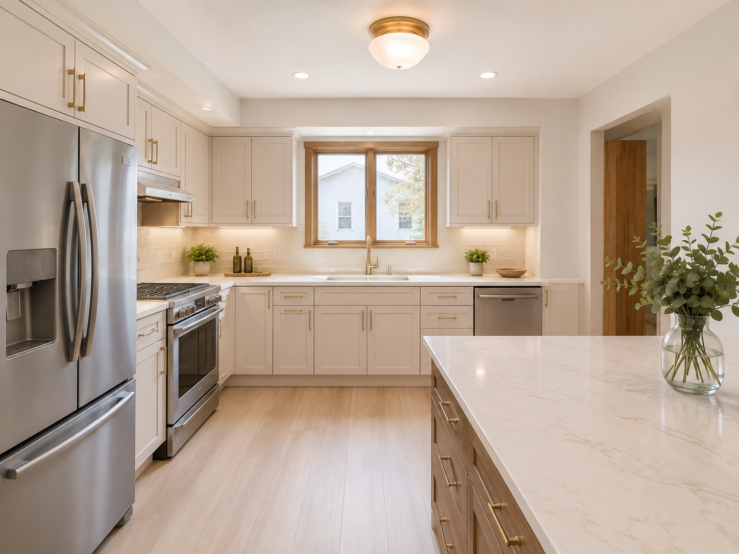 A refreshed kitchen after updates